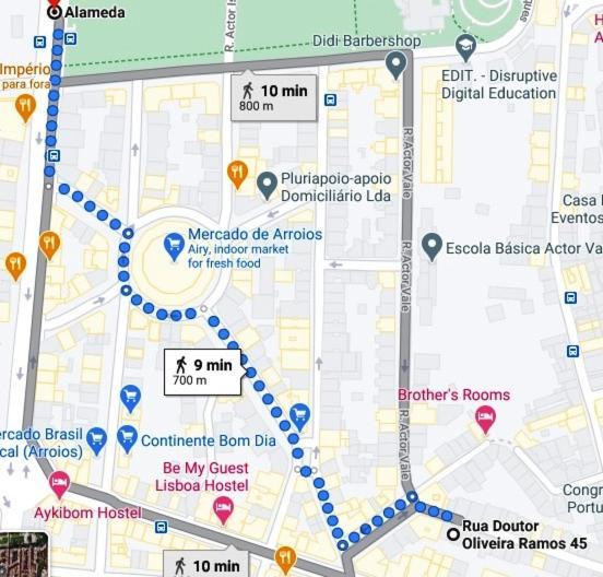 Stupendo- Two Rooms, Patio With Refreshing Pond-Center-Air Conditioning-Free Park Lisboa 外观 照片